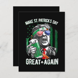 Weer grappige Trump maakt St Patrick's Day weer ge Informatiekaartje