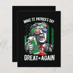 Weer grappige Trump maakt St Patrick's Day weer ge Notitiekaartje