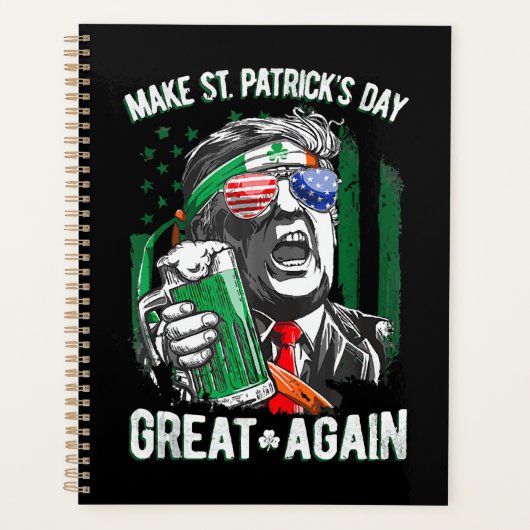 Weer grappige Trump maakt St Patrick's Day weer ge Planner (Voorkant)