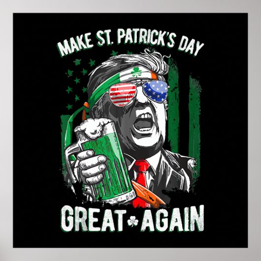 Weer grappige Trump maakt St Patrick's Day weer ge Poster (Voorkant)