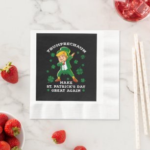 Weer grappige Trump maakt St Patrick's Day weer ge Servet