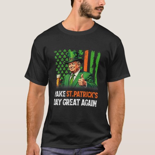 Weer grappige Trump maakt St Patrick's Day weer ge T-shirt (Voorkant)