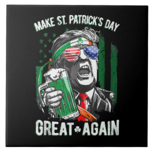 Weer grappige Trump maakt St Patrick's Day weer ge Tegeltje