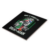 Weer grappige Trump maakt St Patrick's Day weer ge Tegeltje (Zijkant)