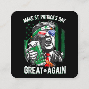 Weer grappige Trump maakt St Patrick's Day weer ge Vierkante Visitekaartje