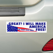 Weer gratis Bumpersticker (Op auto)