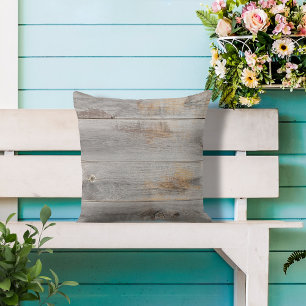 Weer grijs hout - Tone Square Buitenkussen