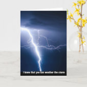 Weer het Storm, zie het licht aan het einde van de Kaart (Gele Bloem)