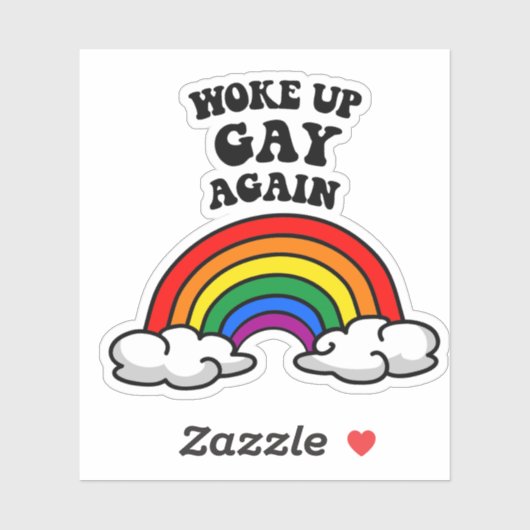 Weer homo wakker sticker (Vel)