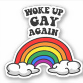 Weer homo wakker sticker (Voorkant)