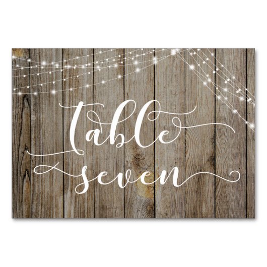 Weer Hout & Lichte Koorden Tabel Zeven Kaart (Achterkant)