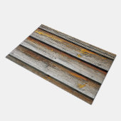 Weer houten planken. deurmat (Schuin)