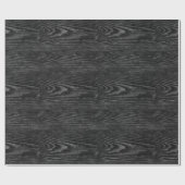 Weer houtextuur zwart cadeaupapier (Vlak)