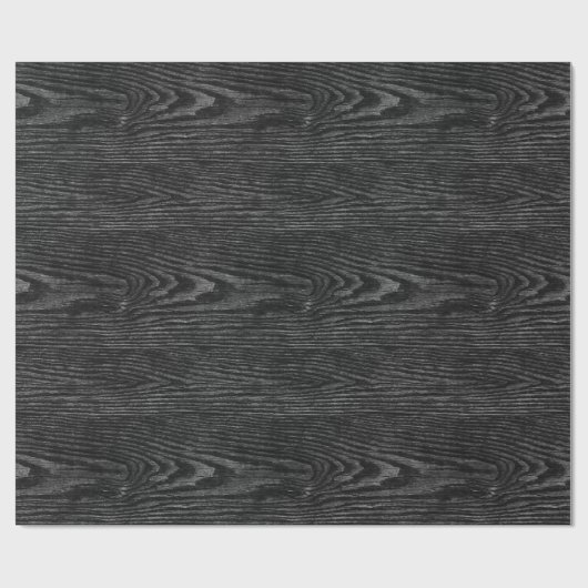 Weer houtextuur zwart cadeaupapier (Vlak)