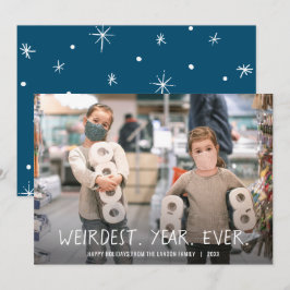 Weer jaar geleden - Vakantietfoto Feestdagenkaart