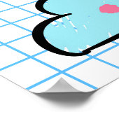 Weer Kinder Happy Cheerful Doodles Poster (Hoek)