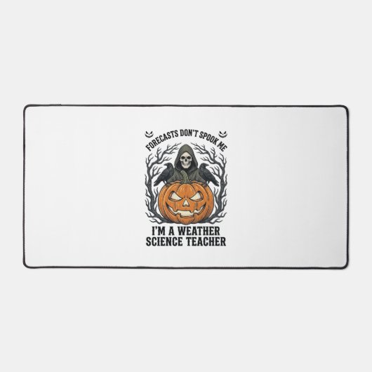 Weer Leraar Halloween Griezelige Oogst Reaper Pomp Bureaumat (Voorkant)