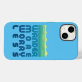 Weer meer zorgen Minder/blauwe gradiënt Hoesje-Mat Case-Mate iPhone Case (Achterkant (horizontaal))