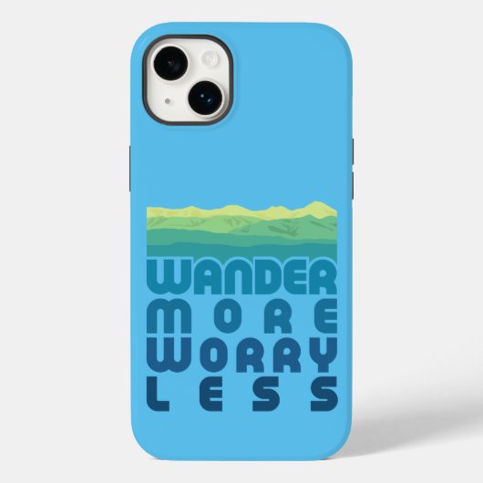 Weer meer zorgen Minder/blauwe gradiënt Hoesje-Mat Case-Mate iPhone Case (Achterkant)