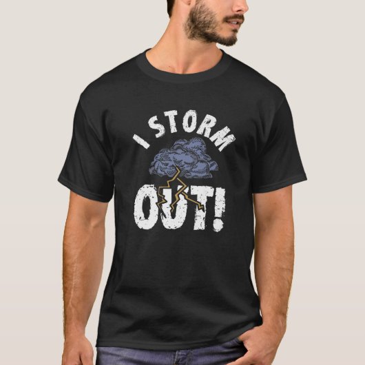 Weer Meteoroloog Funny Cloud Storm Chaser T-shirt (Voorkant)