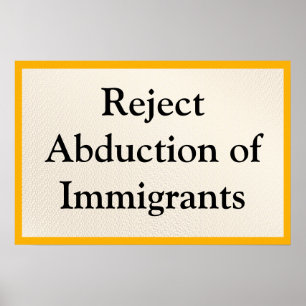 Weer Ontwrichting van Immigranten Poster