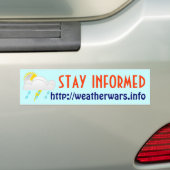 Weer oorlog bumper sticker (Op auto)