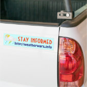 Weer oorlog bumper sticker (Op Truck)