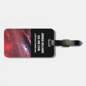 Weer op een bruine dwergster. bagagelabel (Achterkant horizontaal)