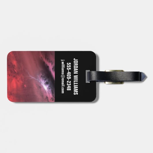 Weer op een bruine dwergster. bagagelabel (Achterkant horizontaal)