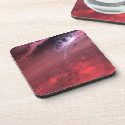 Weer op een bruine dwergster. bier onderzetter (Linkerzijde)