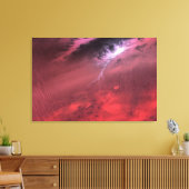 Weer op een bruine dwergster. canvas afdruk (Insitu (Woonkamer))