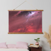 Weer op een bruine dwergster. hangend wandkleed (Slaapkamer)