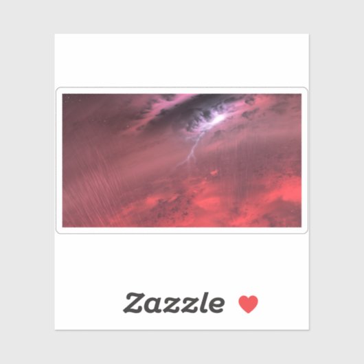 Weer op een bruine dwergster. sticker (Vel)