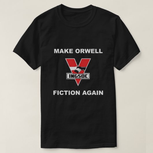 Weer Orwell Fiction T-shirt (Design voorkant)