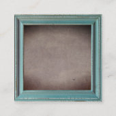 Weer Oude Lijst | Bruine Textuur Vierkante Visitekaartje (Achterkant)