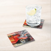 Weer sleept u auto kartonnen onderzetters (Insitu)