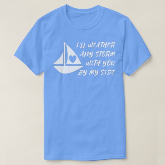 Weer Storm Valentijnse Romance Romantisch T-shirt (Design voorkant)
