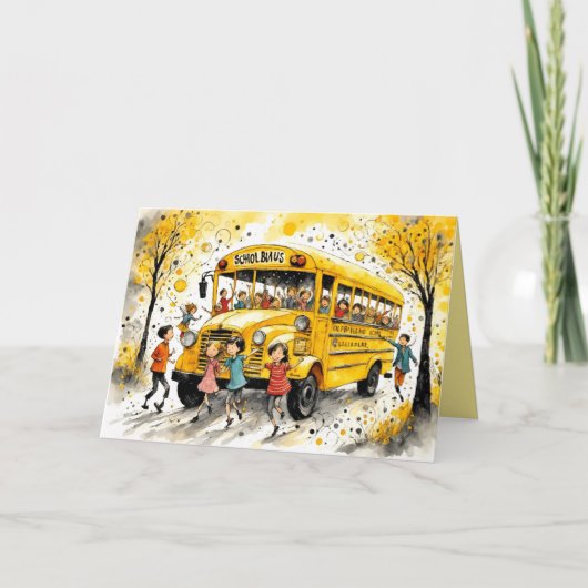 Weer terug naar school kaart (Voorkant)