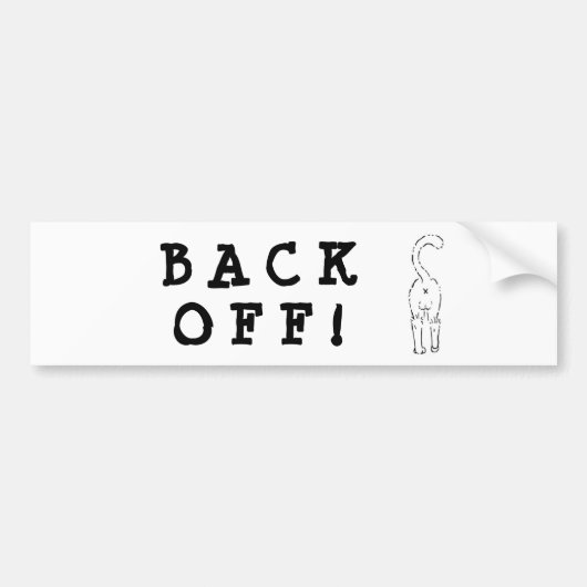 WEER UIT! Bumpersticker 1 (Voorkant)