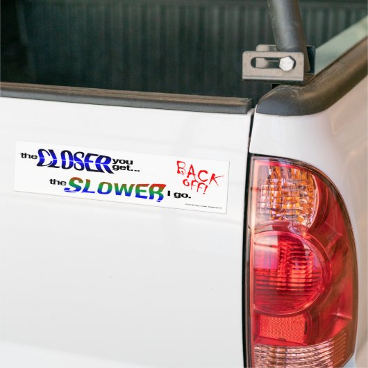 WEER UIT!  Bumpersticker tegen kleuring (Op Truck)