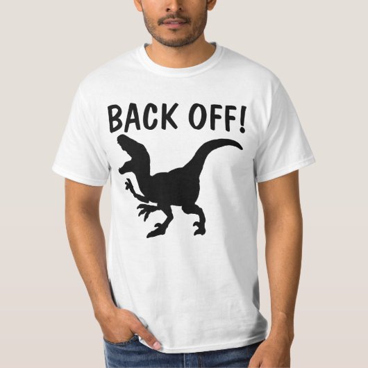 WEER UIT! MANNEN DINOSAUR T-SHIRTS (Voorkant)