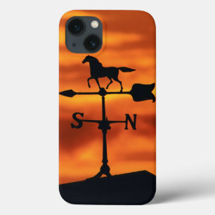 Weer Vane op zonsondergang Case-Mate iPhone Case