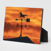 Weer Vane op zonsondergang Fotoplaat (Zijkant)