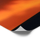 Weer Vane op zonsondergang Poster (Hoek)