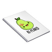 Weer verschenen Funny Fruit Peren woordgrap  Notitieboek (Rechterzijde)