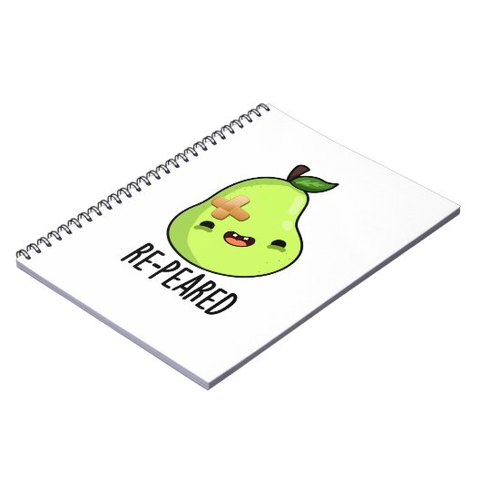 Weer verschenen Funny Fruit Peren woordgrap  Notitieboek (Linkerzijde)