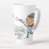 Weer voor warme chocolade latte mok (Rechterhoek)