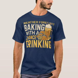 Weer voorspelde remmen met een mogelijkheid om te t-shirt