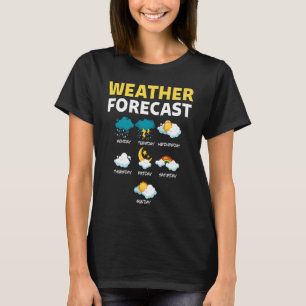 Weer voorspelling voor rapport vandaag t-shirt