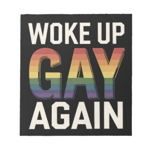 Weer Wakker Geworden Als Homo Funny LGBTQ Trots Al Notitieblok